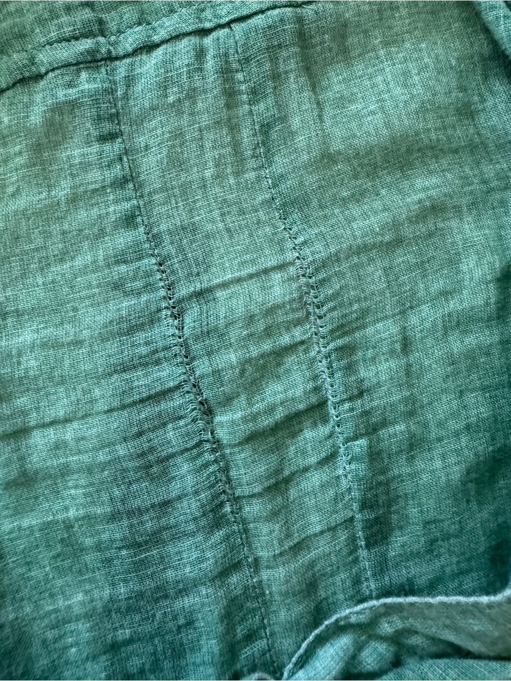 KUT from the Kloth Green Cotton Gauze Button Front Shirt Utility Blouse Size M - Picture 11 of 12